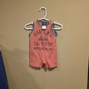 Harley-Davidson Coral Baby Romper